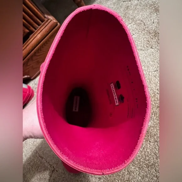 Hunter Kids Pink Boots - Picture 5 of 6